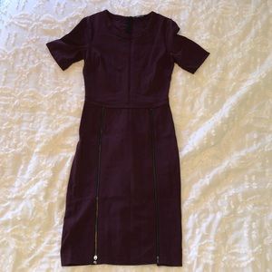 Lightly worn, deep maroon Kenneth Cole dress